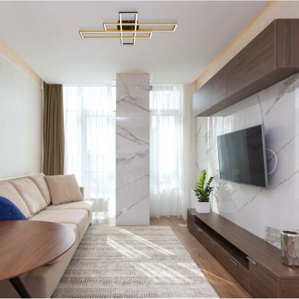Globo - LED lubinis šviestuvas LED/40W/230V 3000K 60x80 cm juoda/auksas