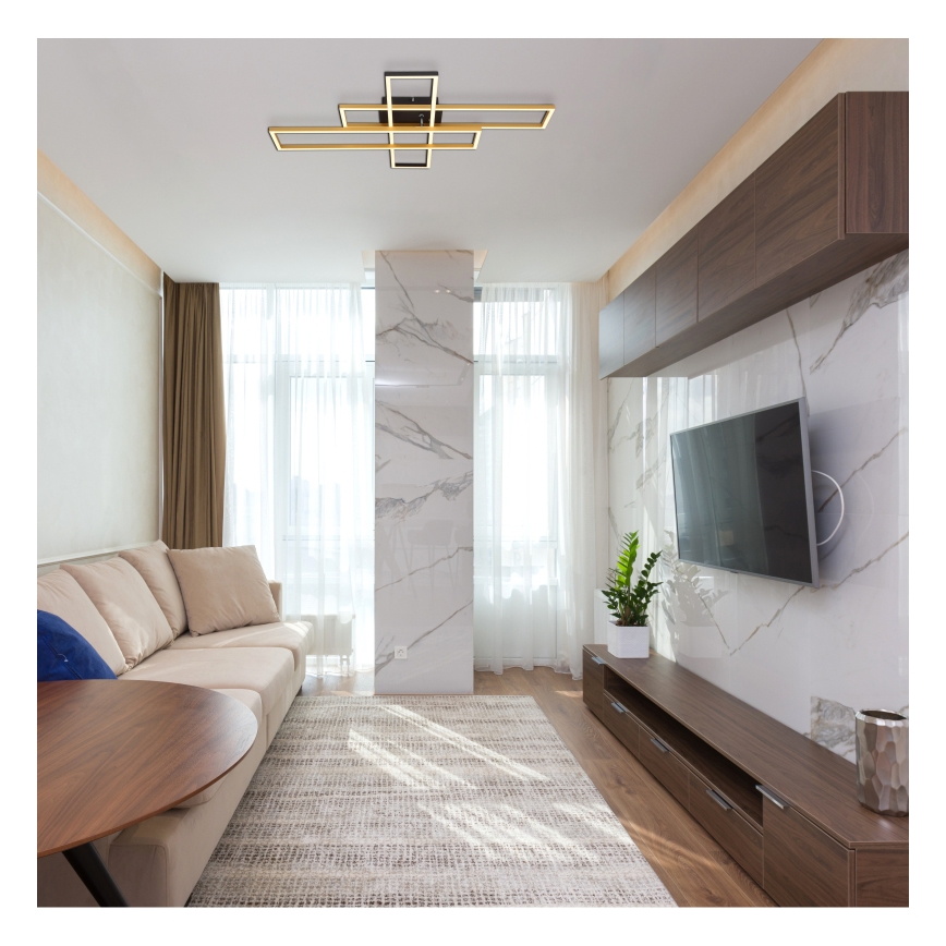 Globo - LED lubinis šviestuvas LED/40W/230V 3000K 60x80 cm juoda/auksas