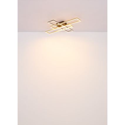 Globo - LED lubinis šviestuvas LED/40W/230V 3000K 60x80 cm juoda/auksas
