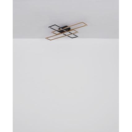 Globo - LED lubinis šviestuvas LED/40W/230V 3000K 60x80 cm juoda/auksas