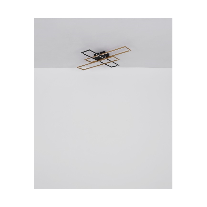Globo - LED lubinis šviestuvas LED/40W/230V 3000K 60x80 cm juoda/auksas