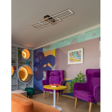 Globo - LED lubinis šviestuvas LED/40W/230V 3000K 25x100 cm juoda