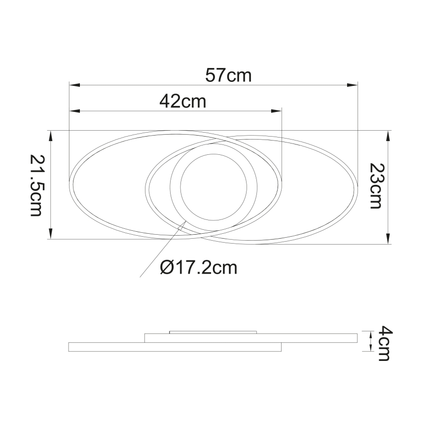Globo - LED Lubinis šviestuvas LED/24W/230V
