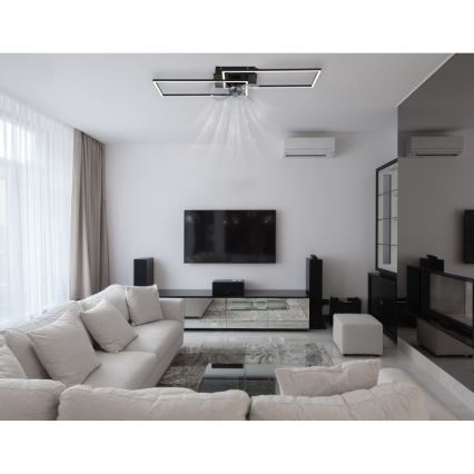 Globo - dimeriuojamas LED lubinis šviestuvas su ventiliatoriumi LED/38W/230V 3000-6500K + nuotolinis valdymas