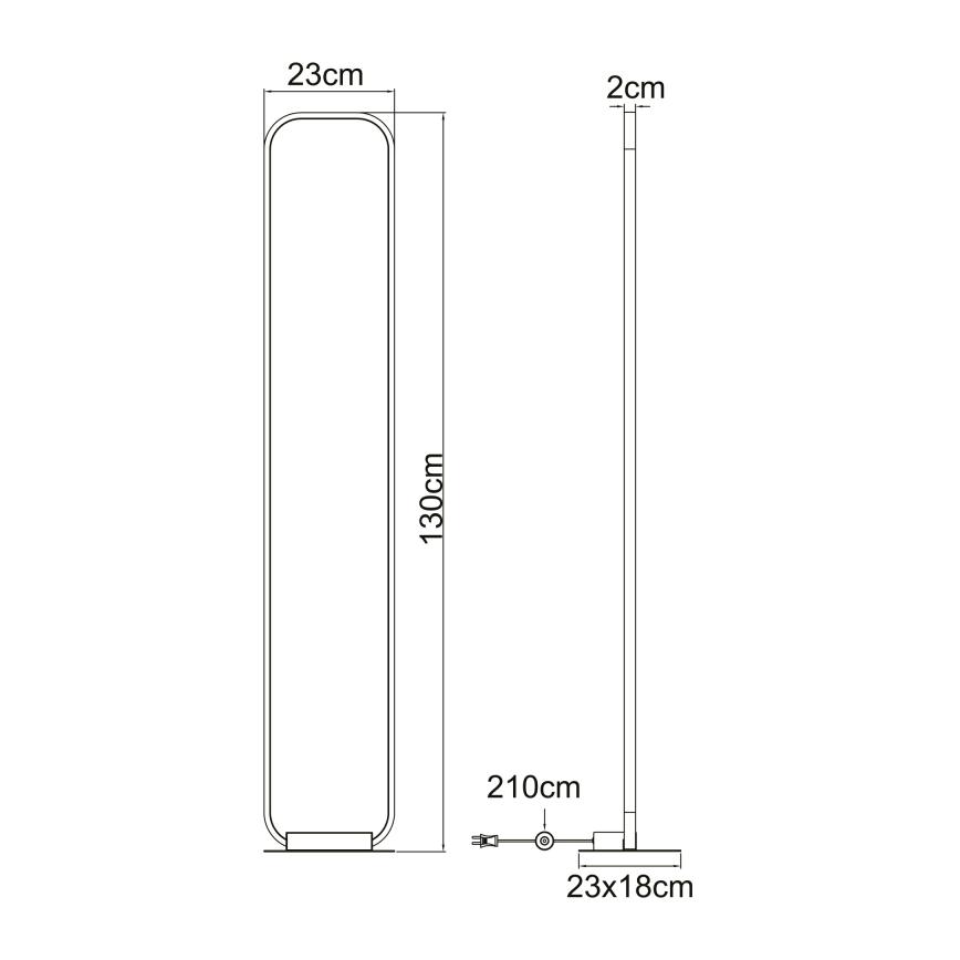 Globo - LED Toršeras LED/24W/230V