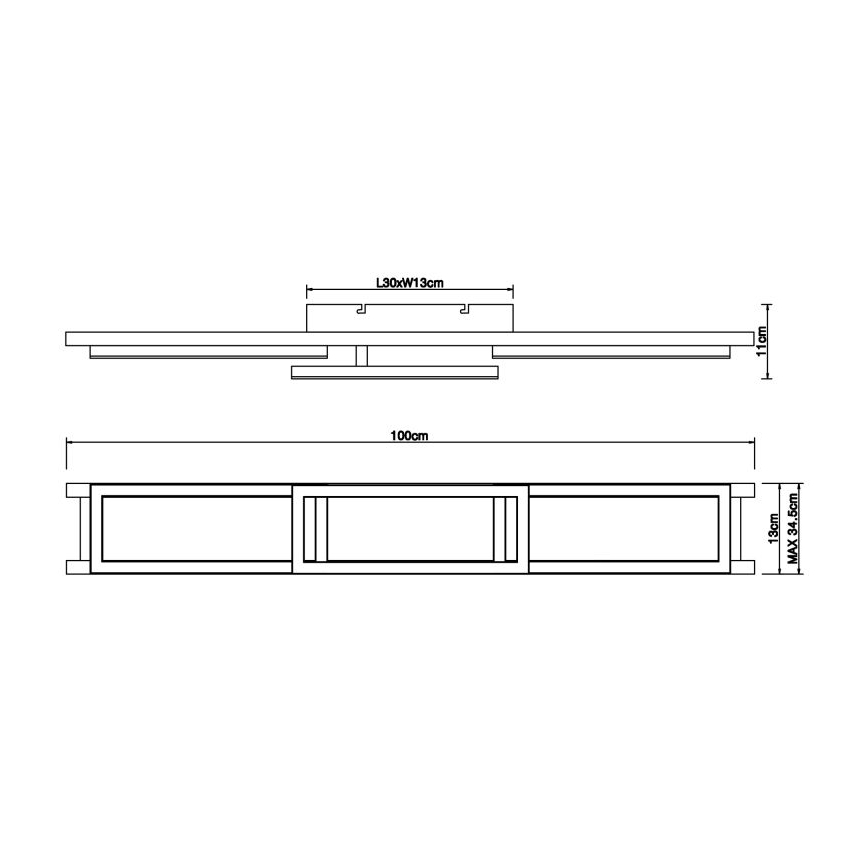 Globo - LED Pritemdomas lubinis šviestuvas LED/30W/230V 2700-6500K + nuotolinio valdymo pultas