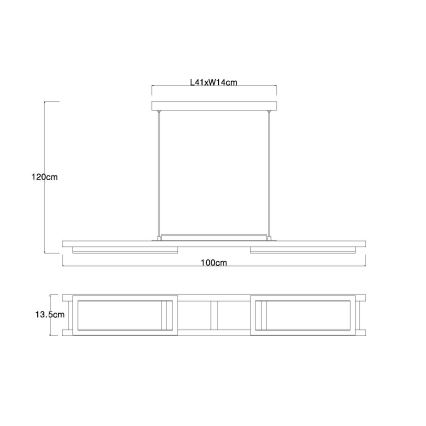 Globo - LED Pakabinamas sietynas LED/30W/230V