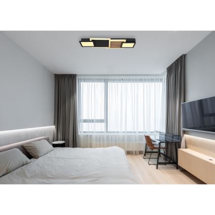 Globo 67279-30 - LED lubinis šviestuvas CAROLINE LED/30W/230V 25x71,5 cm smėlio spalvos/juoda