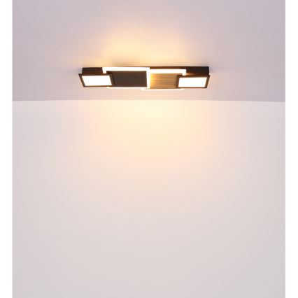 Globo 67279-30 - LED lubinis šviestuvas CAROLINE LED/30W/230V 25x71,5 cm smėlio spalvos/juoda