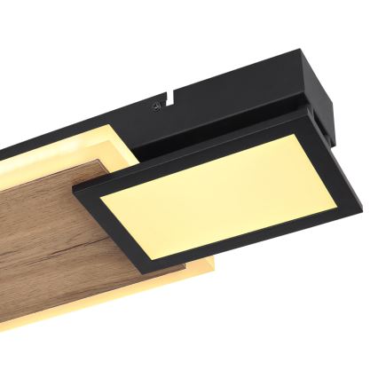 Globo 67279-30 - LED lubinis šviestuvas CAROLINE LED/30W/230V 25x71,5 cm smėlio spalvos/juoda