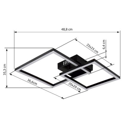 Globo - LED lubinis šviestuvas LED/20W/230V 3000K
