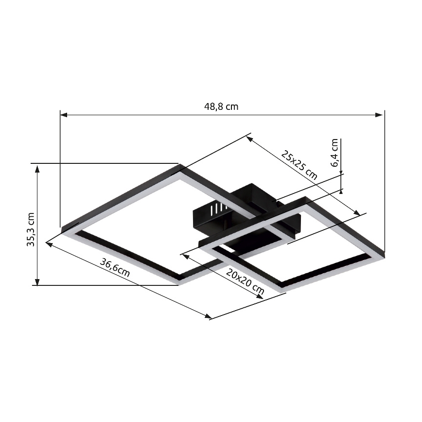 Globo - LED lubinis šviestuvas LED/20W/230V 3000K