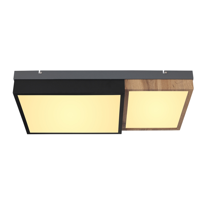 Globo 67286-30 - LED lubinis šviestuvas GUNDI LED/30W/230V 35x65 cm ruda/juoda