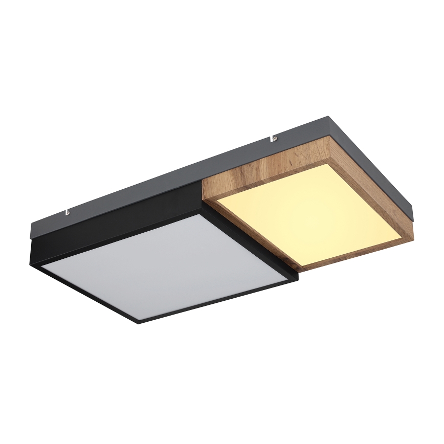 Globo 67286-30 - LED lubinis šviestuvas GUNDI LED/30W/230V 35x65 cm ruda/juoda