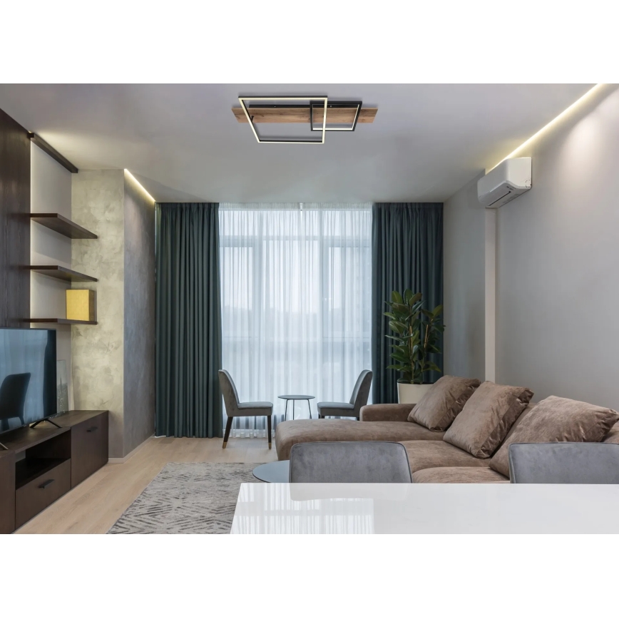 Globo 67289D1 - LED lubinis šviestuvas VANNI LED/24W/230V 40x75 cm ruda/juoda