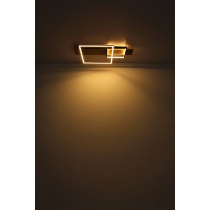 Globo 67289D1 - LED lubinis šviestuvas VANNI LED/24W/230V 40x75 cm ruda/juoda