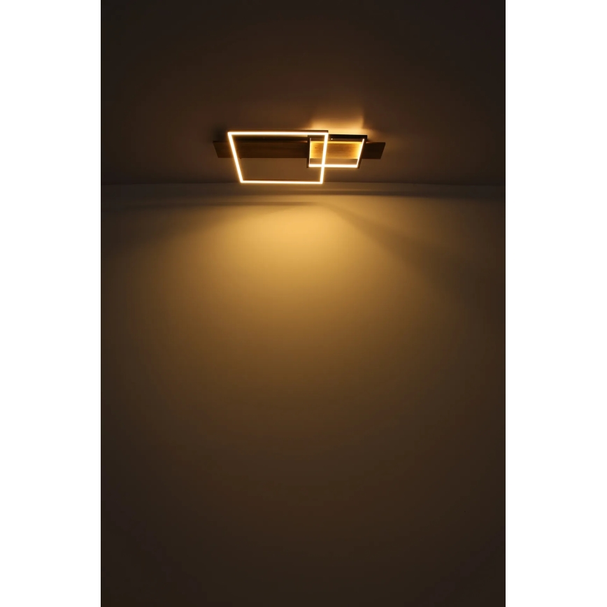 Globo 67289D1 - LED lubinis šviestuvas VANNI LED/24W/230V 40x75 cm ruda/juoda