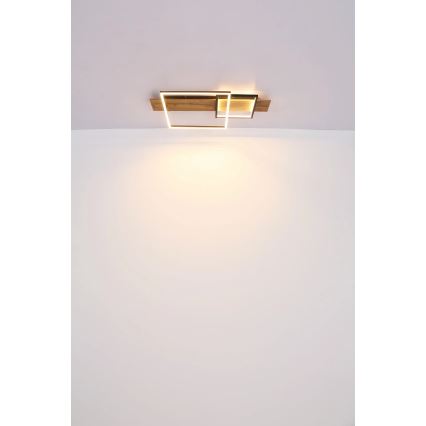 Globo 67289D1 - LED lubinis šviestuvas VANNI LED/24W/230V 40x75 cm ruda/juoda