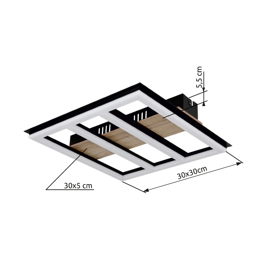 Globo - LED lubinis šviestuvas LED/18W/230V 3000K 30x30 cm