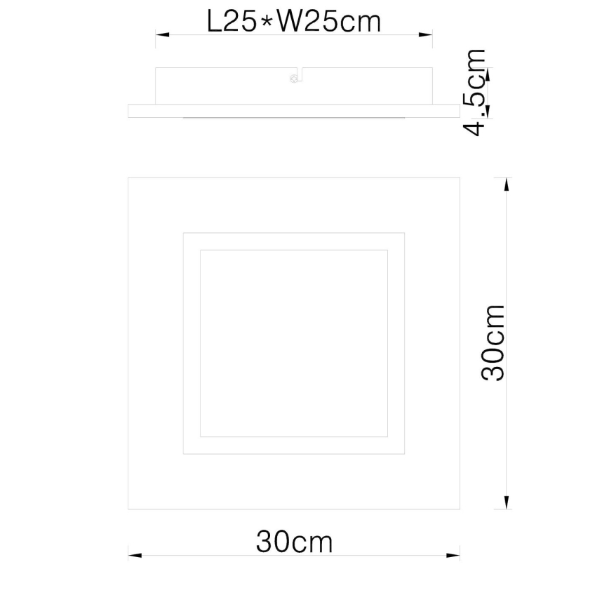 Globo - LED lubinis šviestuvas LED/12W/230V
