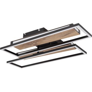 Globo 67299D1 - LED lubinis šviestuvas COLLI LED/48W/230V 52x60 cm ruda/juoda