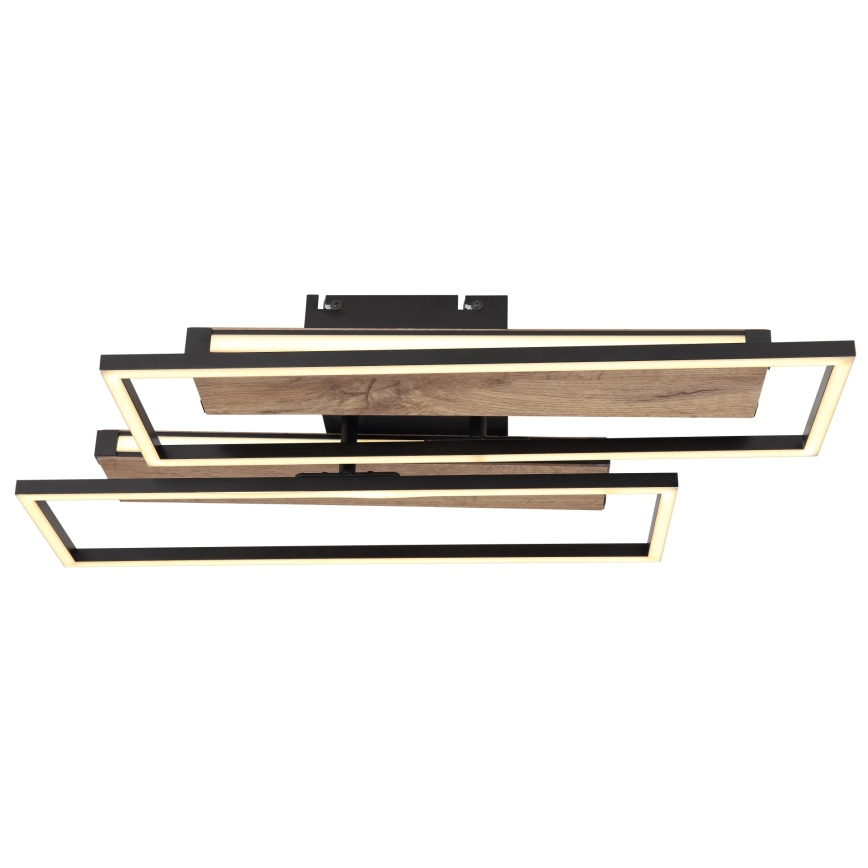 Globo 67299D1 - LED lubinis šviestuvas COLLI LED/48W/230V 52x60 cm ruda/juoda