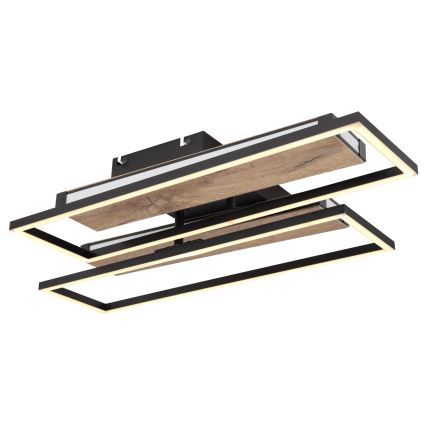 Globo 67299D1 - LED lubinis šviestuvas COLLI LED/48W/230V 52x60 cm ruda/juoda
