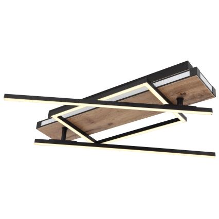 Globo 67299D3 - LED lubinis šviestuvas COLLI LED/40W/230V 88x120 cm smėlinė/juoda