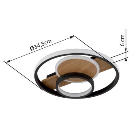 Globo - LED lubinis šviestuvas LED/24W/230V