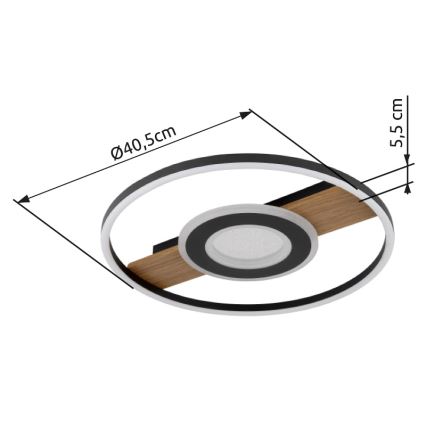 Globo - LED lubinis šviestuvas LED/24W/230V