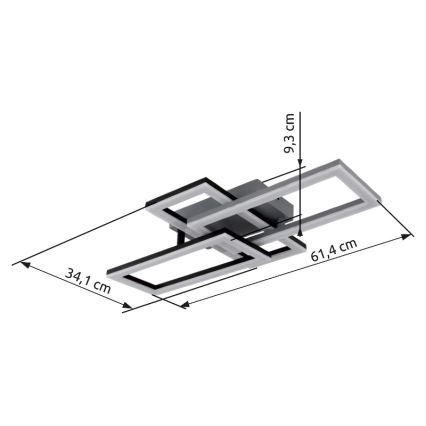 Globo - LED lubinis šviestuvas LED/24W/230V