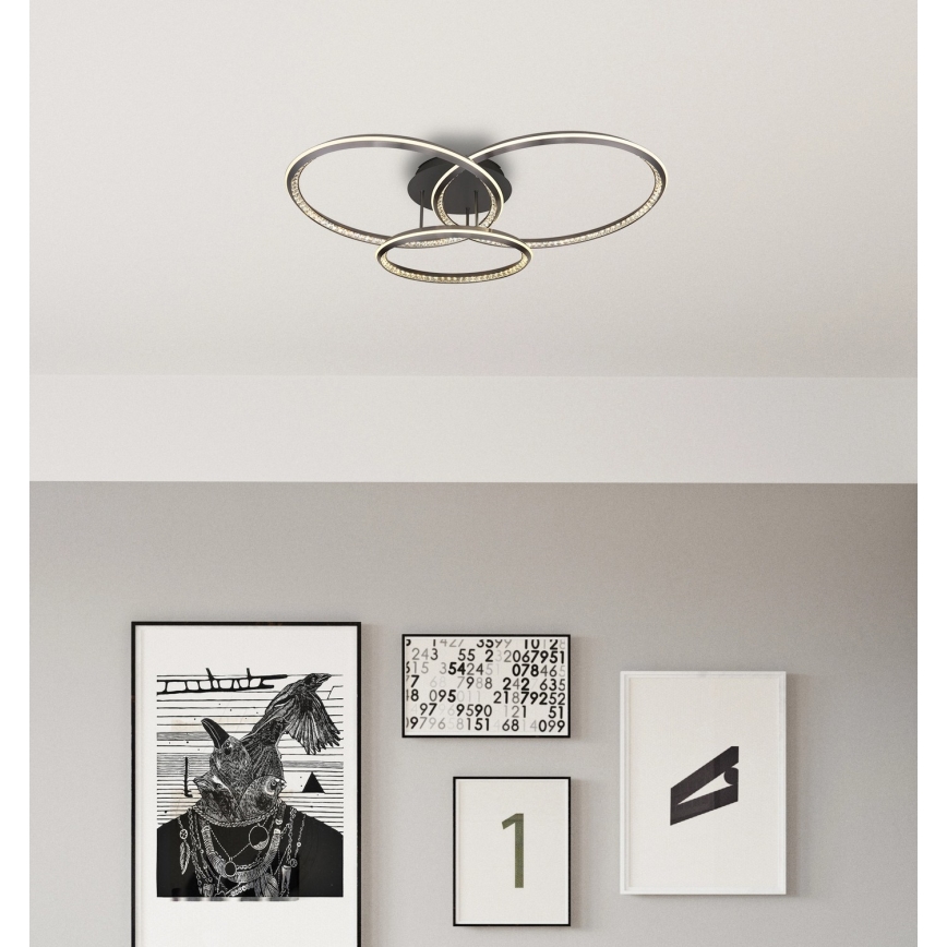 Globo - reguliuojamas LED lubinis šviestuvas LED/72W/230V 2700-6000K 109,5x80,5 cm + nuotolinio valdymo pultas