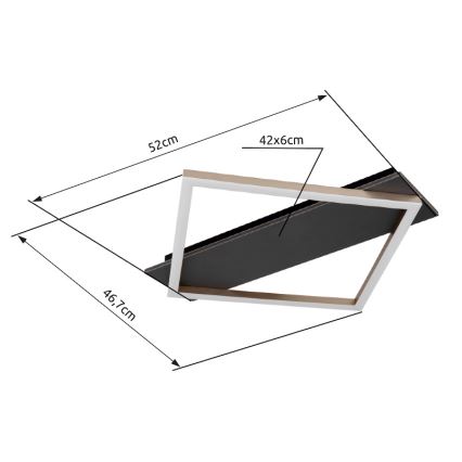 Globo - LED lubinis šviestuvas LED/18W/230V