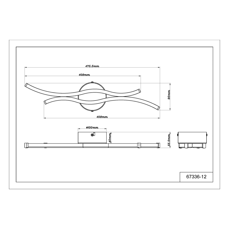 Globo - LED lubinis šviestuvas LED/12W/230V 3000K