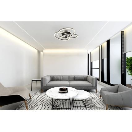 Globo - reguliuojamo ryškumo LED lubų šviestuvas LED/75W/230V 2700–6000K, skersmuo 78 cm + nuotolinis valdymas