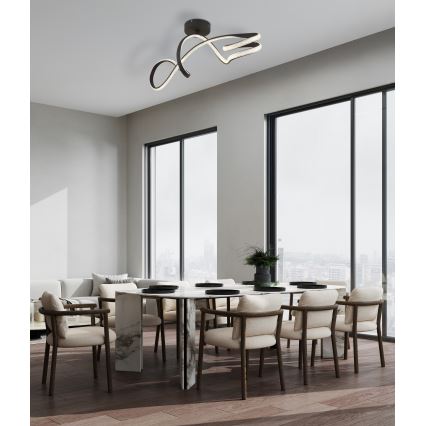 Globo - LED Ant pagrindo montuojamas sietynas LED/30W/230V juoda