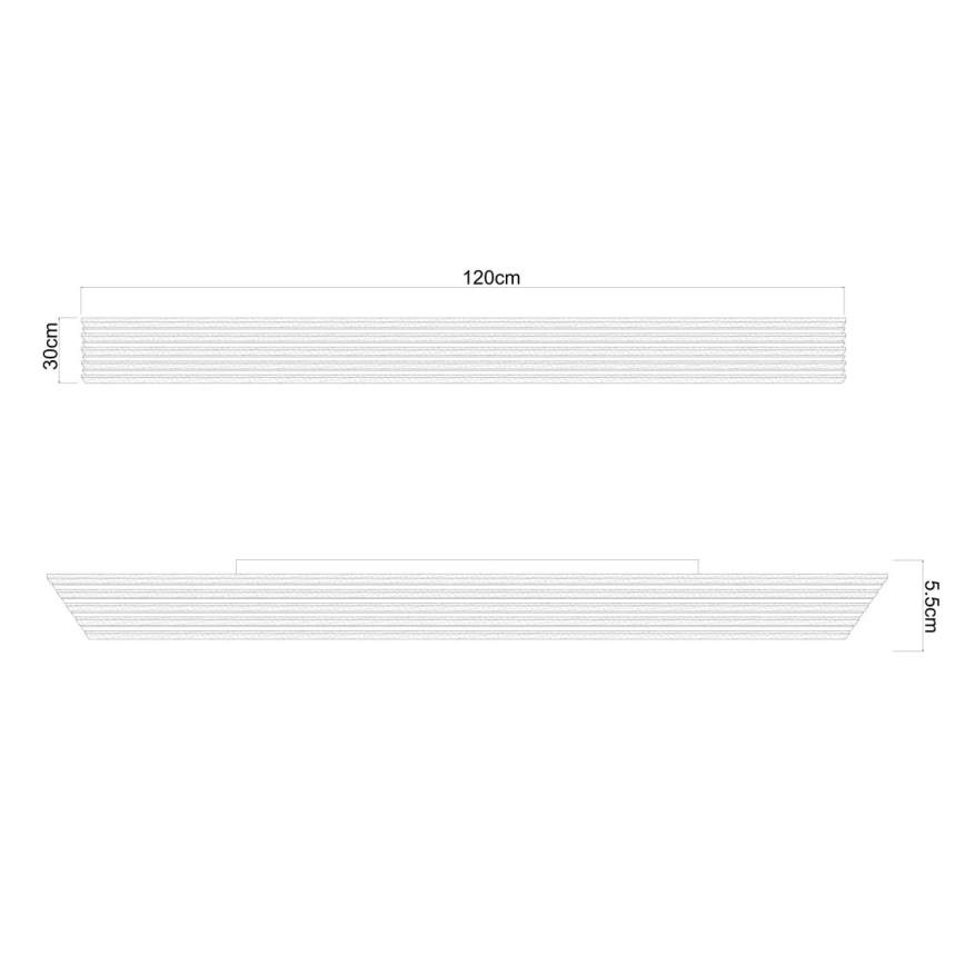 Globo - reguliuojamas LED lubų šviestuvas LED/40W/230V 2700-6000K 30x120 cm + nuotolinio valdymo pultas