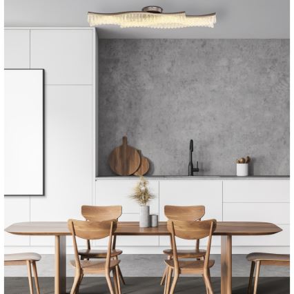Globo - LED lubinis šviestuvas LED/35W/230V 3200K 18x108 cm matinis chromas