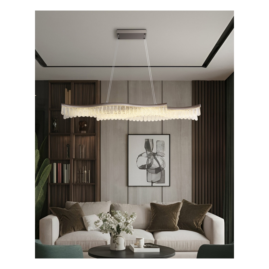 Globo - LED Pakabinamas sietynas LED/35W/230V 3200K matinis chromas