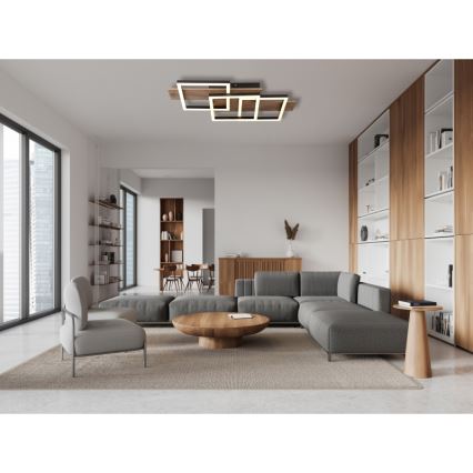 Globo - LED lubinis šviestuvas LED/24W/230V 3000K 33x58 cm ruda/juoda