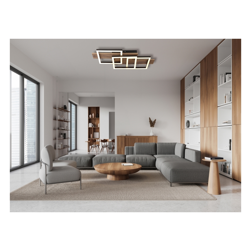 Globo - LED lubinis šviestuvas LED/24W/230V 3000K 33x58 cm ruda/juoda