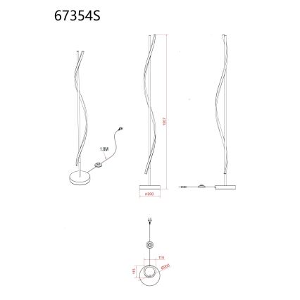 Globo - LED grindinė lempa LED/30W/230V 3000K