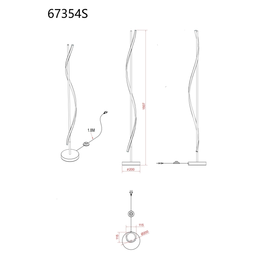 Globo - LED grindinė lempa LED/30W/230V 3000K