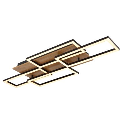 Globo - Dimeriuojamas LED lubų šviestuvas LED/40W/230V 2700-6500K 32,5x87,5 cm ruda/juoda + nuotolinis valdymas