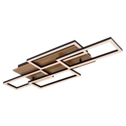 Globo - Dimeriuojamas LED lubų šviestuvas LED/40W/230V 2700-6500K 32,5x87,5 cm ruda/juoda + nuotolinis valdymas