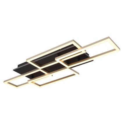 Globo - dimeriu reguliuojamas LED lubinis šviestuvas LED/40W/230V 2700-6500K 32,5x87,5 cm juodas + nuotolinis pultas