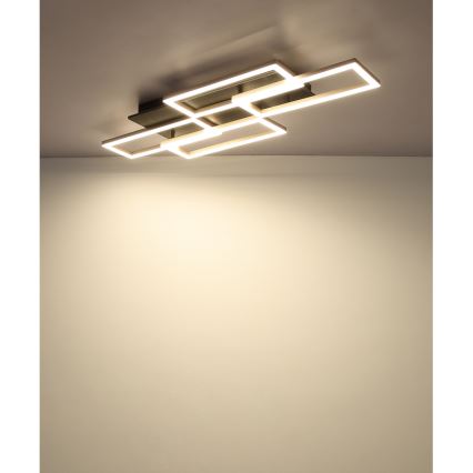 Globo - dimeriu reguliuojamas LED lubinis šviestuvas LED/40W/230V 2700-6500K 32,5x87,5 cm juodas + nuotolinis pultas