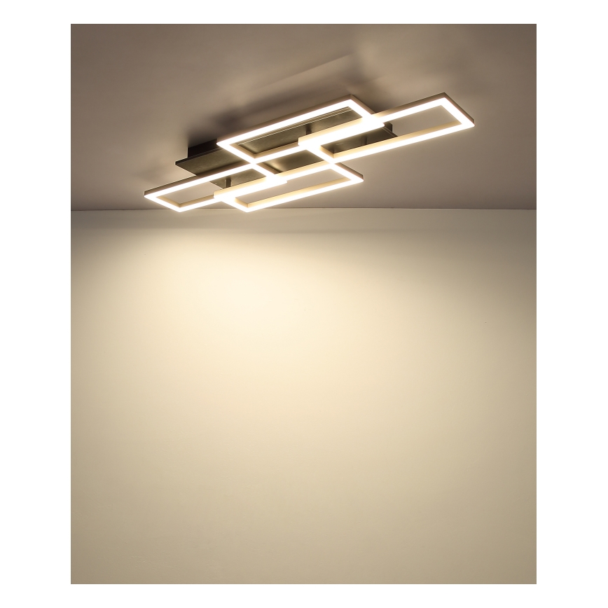 Globo - dimeriu reguliuojamas LED lubinis šviestuvas LED/40W/230V 2700-6500K 32,5x87,5 cm juodas + nuotolinis pultas