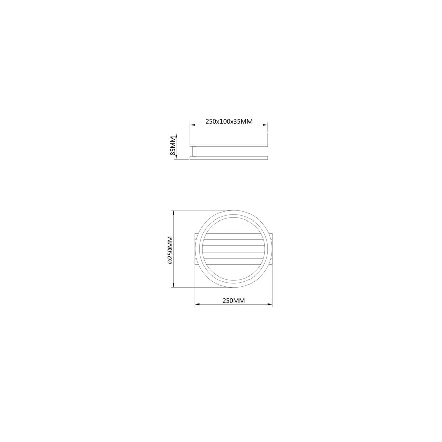 Globo - LED lubinis šviestuvas LED/10W/230V 3000/4200/600K 25x25 cm