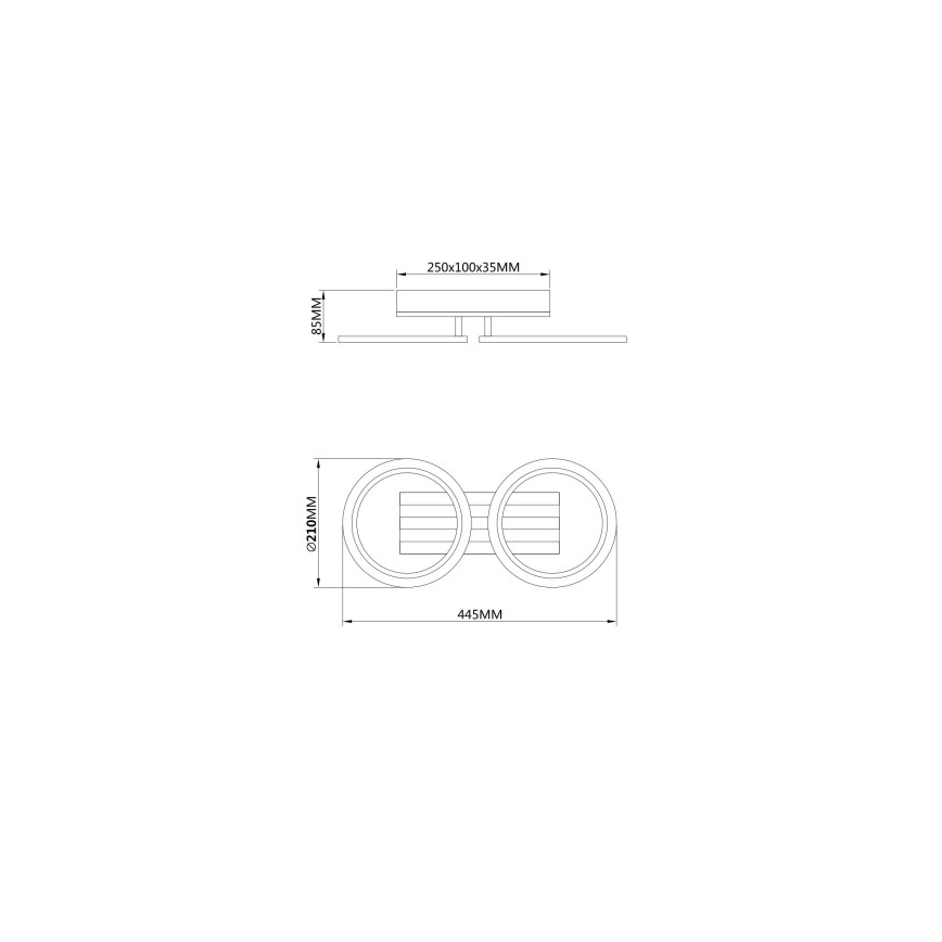 Globo - LED lubinis šviestuvas LED/15W/230V 3000/4200/6000K